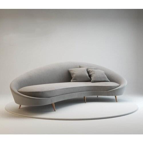 Living room furniture solid wood frame mini fabric sofa set, for hotel project sofa