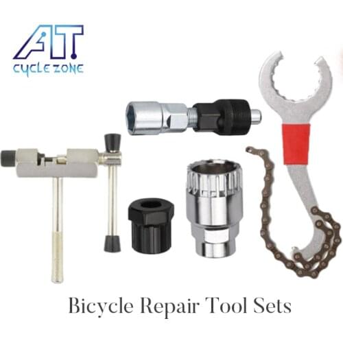 Bicycle Multitool Repair Tool Set Kit Chain Breaker Crank Wheel Extractor Outdoor Cycling Pedal Remover Puller Bicycle Tools Mtb