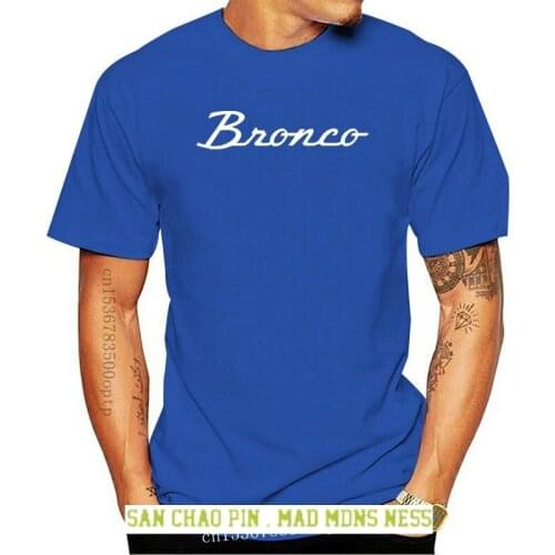 Bronco Classic Car Vintage Logo T Shirts 2020 Summer Style Fashion Men T Shirt O-Neck Solid Short Sleeve T Shirt Ideas