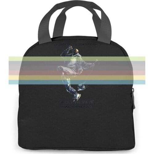 IH NOM UH NIT CHES COURTES RAS DU COU HOMME NEUF KANYE DRAKE CDF women men Portable insulated lunch bag adult