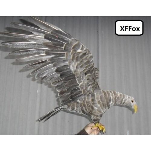 New big real life eagle model foam&feather simulation wings eagle toy home decoration gift about 45x90cm xf0562