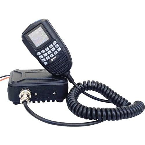 QYT KT-WP12 Mini Mobile Radio 25W VHF/20W UHF Dual Band VOX Microphone Display & Control Scrambler Car ham Radio Transceiver