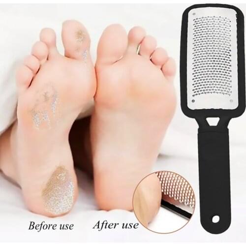 Stainless Steel Foot Rasp Heel File Hard Dead Skin Callus Remover Exfoliating Pedicure Care Tool