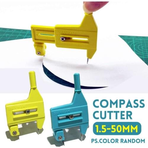 Durable Round Cutter 1.5~50mm Diameter Photo Paper Cutter Super Circle Cutter Compass Circles DIY Tool Tangential Device