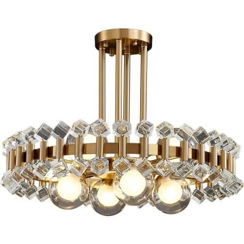 Modern crystal chandelier for living room luxury kids room cristal lamps bedroom hang light fixture home decor indoor lighting