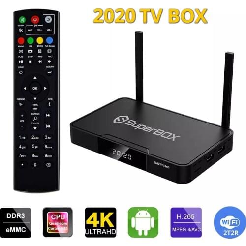 Superbox S2 Pro Android 9.0 2GB+16GB TV box for USA Canada latino Mexico Support add up over 500,000 apps