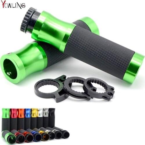 Universal CNC 7/8" Universal Motorcycle Handlebar Grips Dirt Bike Handle Hand Bar For Kawasaki er6n Z750 Z800 Z1000 VERSYS 1000
