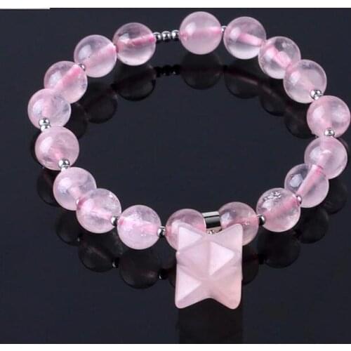 Drop shipping Natural powder crystal tiger eye obsidian bracelet merkaba energy womens bracelet