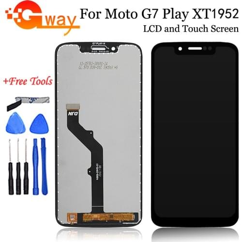 AAA Quality 5.7" For Motorola Moto G7 Play XT1952 LCD Display Touch Screen Digitizer Mobile Replacement Repair Part + Free Tools
