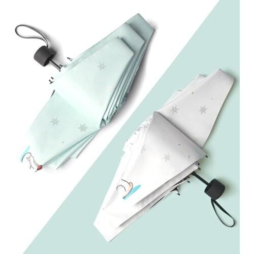 Hot silver snowflake Five-folding Umbrella ultra light mini sun umbrellas UV women folding umbrellas sun umbrella S519