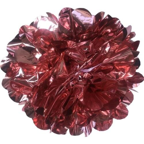 New products PET rose gold foil Paper Pom Poms wedding party decoration