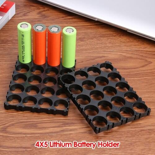 2pcs Cell 18650 Lithium Battery Spacer Frame Holder Radiating Cylindrical Plastic Bracket Anti Vibration for DIY Battery Pack