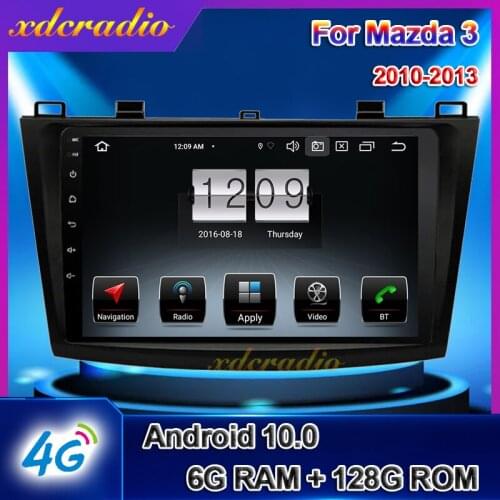 Xdcradio 9" Touch Screen Android 10.0 For Mazda 3 Mazda3 Car Radio DVD Multimedia Player GPS Navigation 6+128G Carplay Camera 4G