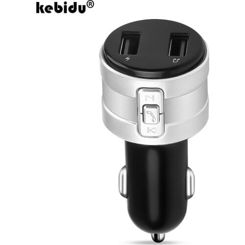 Kebidu 3.1A Dual USB Ports Car Charger Car Bluetooth FM Transmitter Modulator MP3 Player Wireless Audio Receiver Handfree Kit