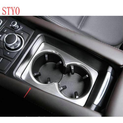 STYO Car ABS cup holder trim moulding For LHD Mazdas 3 AXELA M3 2017 2018