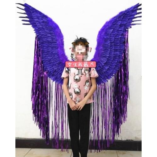 White Feather Wing Angel Halloween Wings Model Catwalk Costume Super Wings Nightclub Performance Props Halloween Party Props