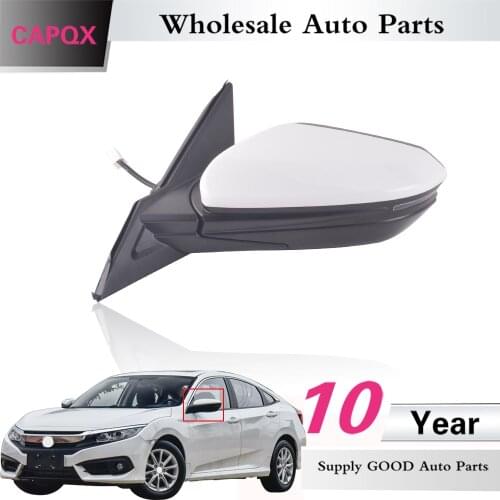 CAPQX 3/5/7Wire Outer rear view mirror rearview mirror assembly For Honda Civic 2016 2017 2018 2019 2020