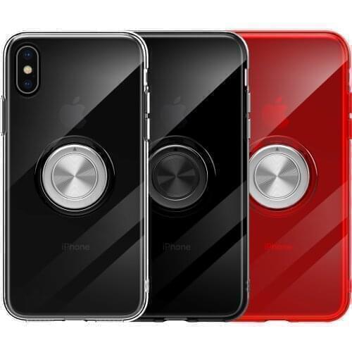 Case For iphone 6s Plus Cover Soft Shockproof Transparent Bumper Ring Silcone Protector Cover For iphone 6s Plus 6Plus Accessory