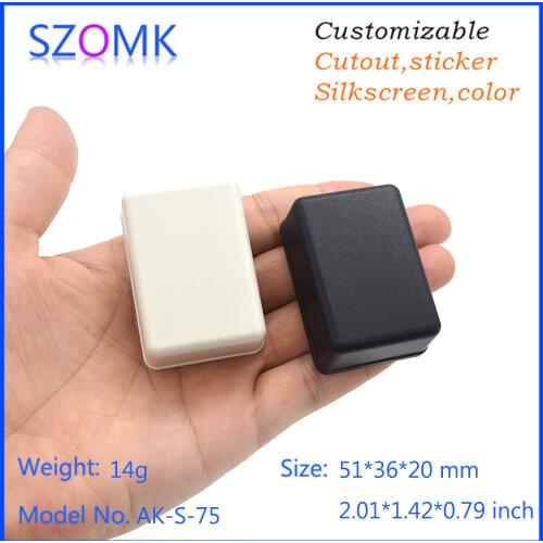 Szomk customizable electronics box for pcb enclosure (10 pcs) 51*36*20mm enclosures szomk control box project case
