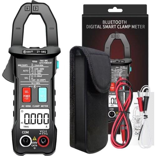 Digital Clamp meter BSIDE ZT-5BQ Wireless Technology Smart multimeter True RMS Voltmeter Ammeter Auto Rang Capacitor NCV Tester