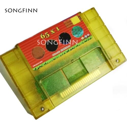 Battery Save US Shell Memory Card DIY 65 in 1 Hack Super Remix Game Card Support for USA/NTSC 16 Bit Game Console Cartridge