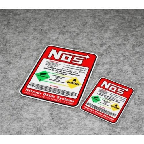 Creative Car Racing Stickers NOS Nitrous Oxide Systems Stickers Tuning Racing Vinyl Motocross Racing Car Styling for Drag Racing