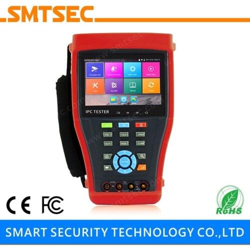 ONVIF 4.3 Inch IPS Touch Screen H.265/H.264 4K SDI AHD TVI CVI IP Camera Android OS H.265 CCTV Tester IPC-4300ADHS Plus