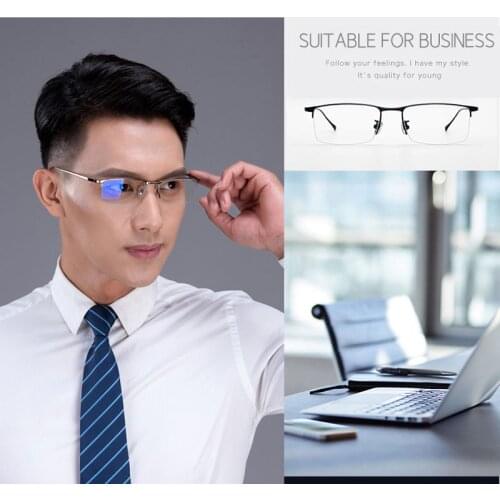 2021 new pure B-titanium mens myopia glasses business retro square frame hyperopia presbyopia prescription lenses finished