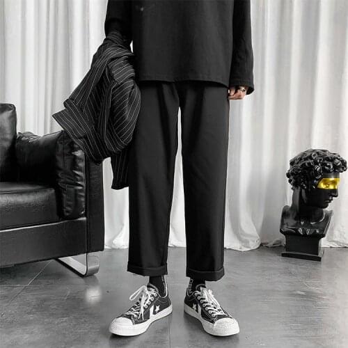 Casual Trousers Plus Size Mens Black Korean Harem Pants 2021 Japanese Streetwear Joggers Harajuku Sweatpants Hip Hop