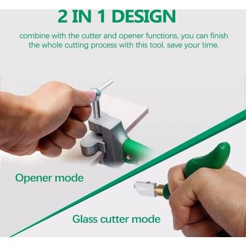 2 In 1 Cutter Opener Ceramic Tile Cutter Ceramic Tile Cutting Tool Utility Tool Glass Tile Opener Quick Tile Cutting Hand Tool