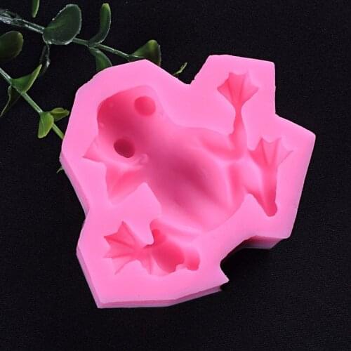 Silicone Fondant Mold Frog Shape Cake Chocolate Soap Mould Pastry Decoration Baking Tool Use for making a cake bread mousse