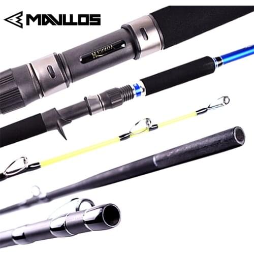 Mavllos 50kg Max Drag Jigging Fishing Rod Spinning Casting 1.8m 2 Section Super Hard Fast Action Saltwater Surf Spinning Rod