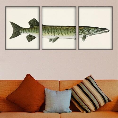Print Trout Fly Fishing Vintage Poster Set Of 3 Whale Art Print Whale Triptych Bathroom Wall Art Wall Painting