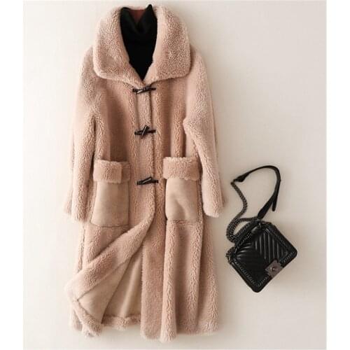 YJ DANCER Women's Sheepskin Coats