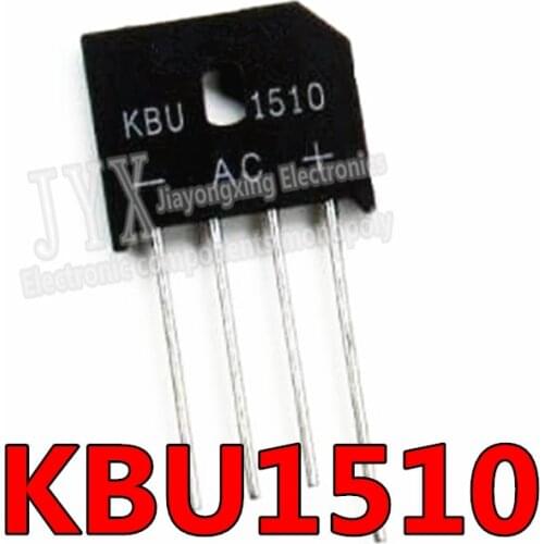 5PCS/LOT KBU1510 KBU-1510 15A 1000V Diode Bridge Rectifier New ZIP-4