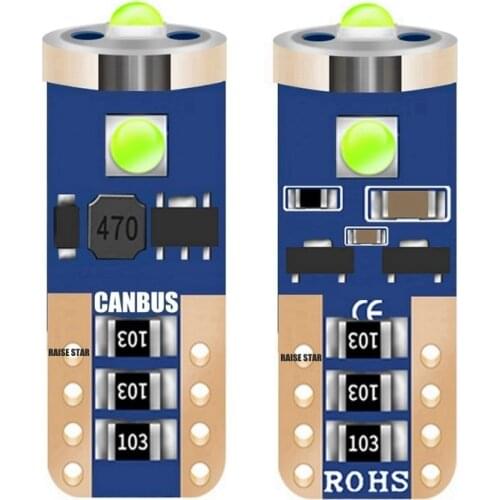 2Pcs T10 W5W WY5W 501 2825 High Quality Super Bright LED Car Interior Reading Dome Lights Auto Parking Lamp Wedge Tail Side Bulb