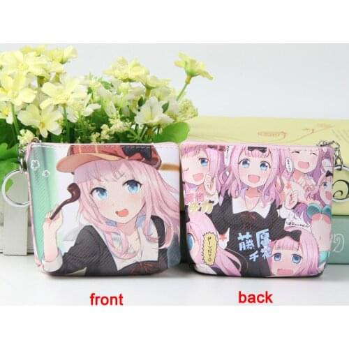 Anime FKaguya-sama: Love Is War Penny Purse Fujiwara Chika Coin Bag Women‘s Change Wallet