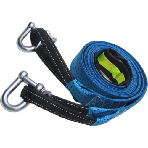 SUV Truck Snatch Block Hook Vehicle Stuck in Mud/ Snatch Strap-Protective Loops, Road Tow Rope