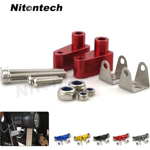 For Kymco AK550 Xciting 2017 2018 Motorcycle CNC Aluminum Headlight Fog Light Mounting Lamp Bracket Accessories Black Blue Red