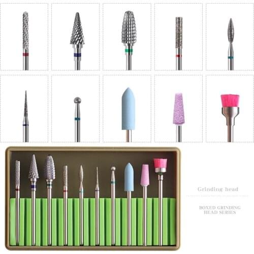 Cutter for Manicure Ceramic Tungsten Nail Drill Bits Manicure Machine Accessories Nail Files Cuticle Clean Nail Art Tools