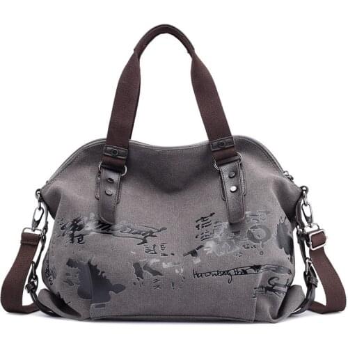 Canvas Bag Women Portable Fashion Handbags New Shoulder Bag Retro Hit Color Wild Casual Messenger Crossbody Bags bolso sac purse