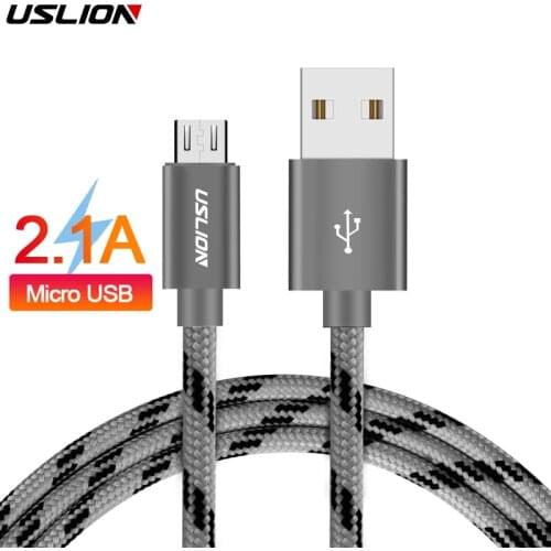 USLION Micro USB Cable for xiaomi xiomi redmi note 5 pro 4x Fast Charge USB Data Cable Tablet Charging Cord Microusb Charger