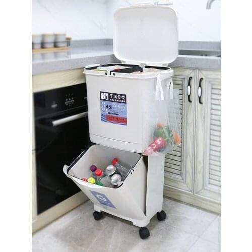 Home Garden Zero Waste Compost Waste Bin Bathroom Trash Can Recycling Bin Waste Garden Tools Basurero Cocina Garbage Bags BA60LJ