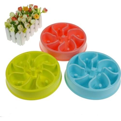 Dropshipping Pet Dog Feeding Food Bowls Puppy Slow Down Eating Feeder Dish Bowl Prevent Obesity Pet Dogs Supply
