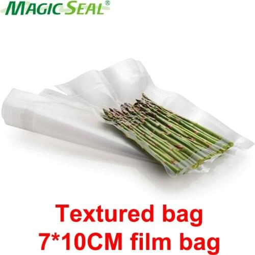 MAGIC SEAL 100PCS/LOT Kitchen Food Vacuum Sealer Bag For Food Vacuum Sealer Packing Machine Food Storage Bag 7*10CM