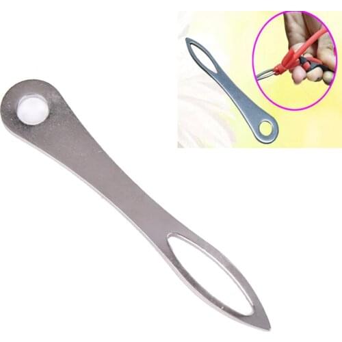 HOT Stainless Steel Slingshot Rubber Band Tied Assistant Outdoor Hunting Shooting Portable Catapult Helper Accessory