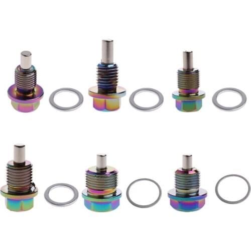 M12 M14 M16 M20x1.5/1.25 Aluminum Magnetic Oil Drain Plug Bolt Sump Nut E7CA