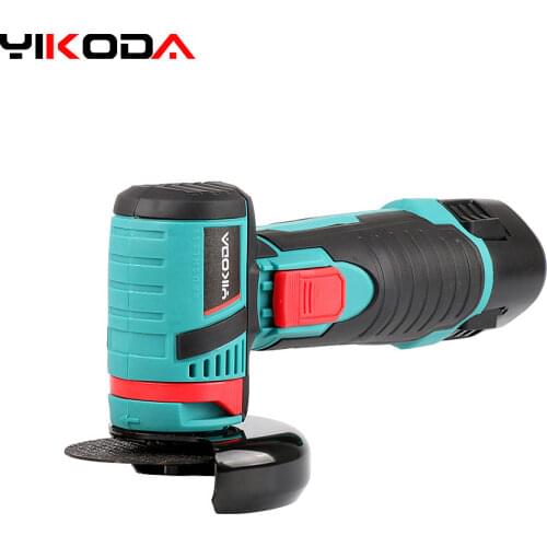 YIKODA 12V Brushless Mini Angle Grinder Cordless Polishing Grinding Machine Diamond Cutting Electric DIY Power Tools
