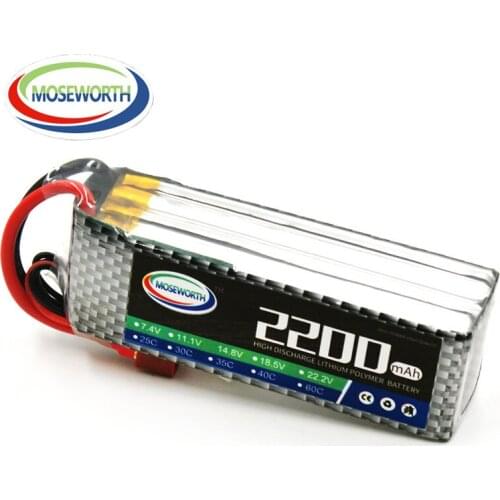 MOSEWORTH 4S RC Toys LiPo Battery 14.8V 2200mAh 60C For RC Helicopter RC Car RC Boat Quadcopter Airplane RC Li-Polymer Batteries