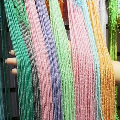 Natural Stone Cats Eye Cut Surface Beads 2-3mm Matte Opal Beads for Jewelry Making DIY Necklace Bracelet Earring Accessories